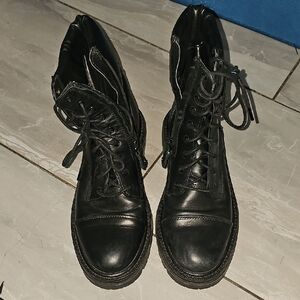 Sam Edelman Black Combat Boots